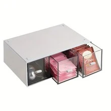 1 pièce Boîte de rangement pour sachets de thé de style tiroir, retour à l'école