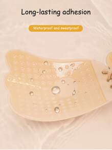 Sticky Invisible Mango-Shaped Bras – Strapless Silicone Push-Up Bra Cups For Backless Dresses, Breathable Self-Adhesive Lift Pads For Women, Reusable & Skin-Friendly - Apricot - View 7