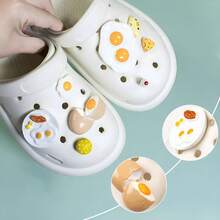 8PCS Funny Eggs Clog Shoes Decoration,2024 NEW Shoe Charms For Clog Sandals, Shoe Charms Accessory Party Favor - Color Mixing - View 2