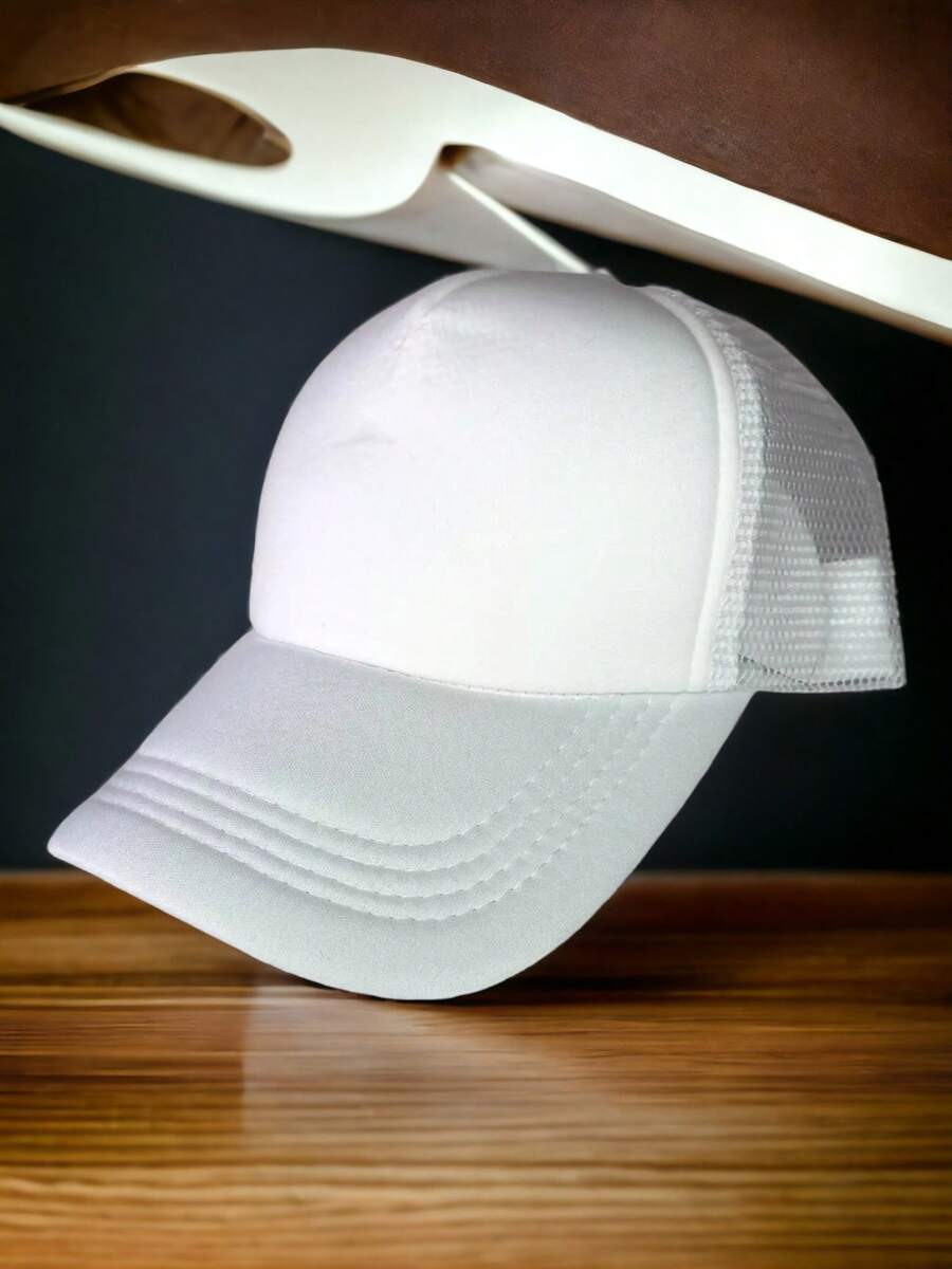 Gorra Trucker Malla Beisbol Unitalla Excelente Sublimar Curv - Blanco - Ver 1