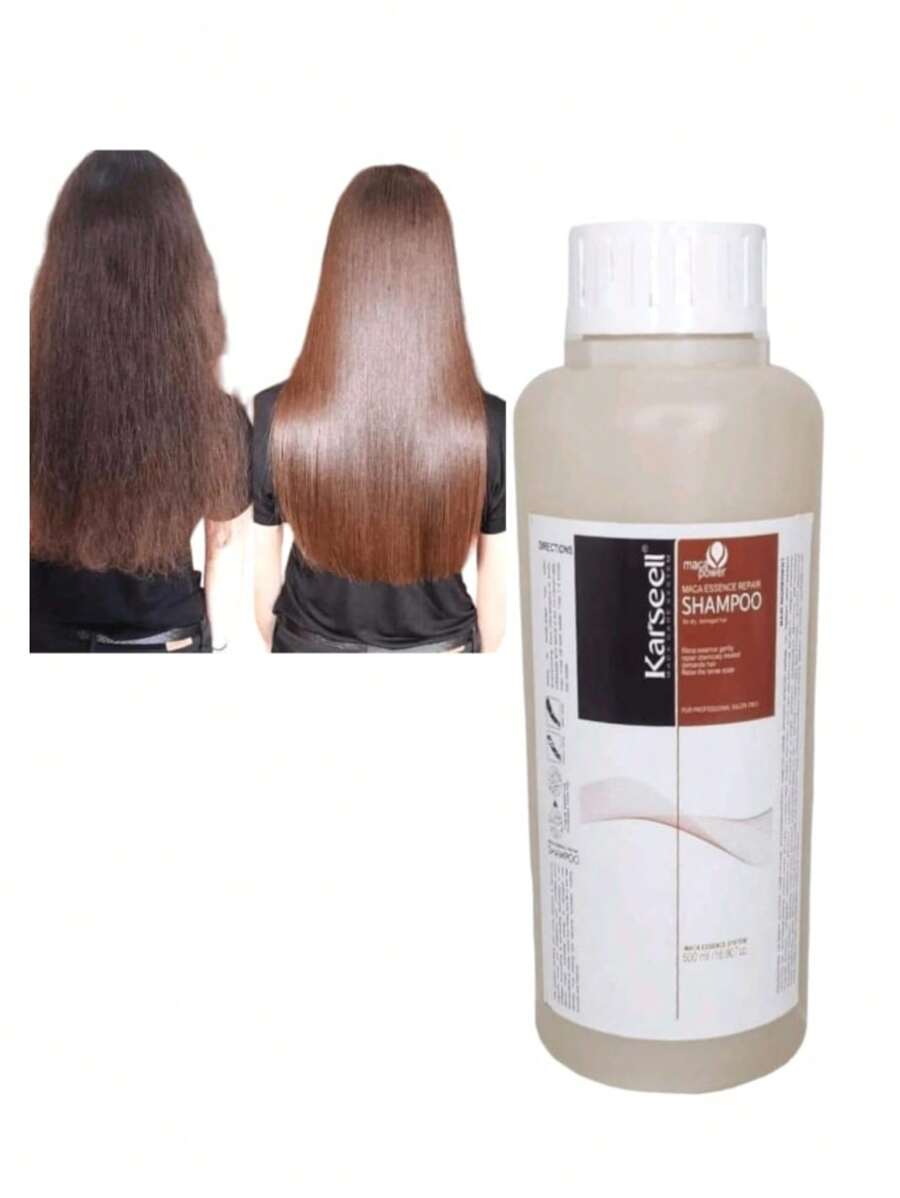 PUBLIMARKE Karseell Shampoo With Repairing Maca Essence And Collagen - Apricot - View 1