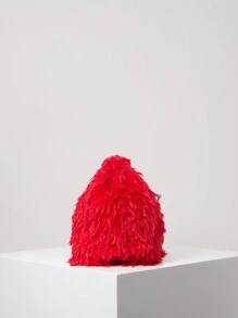 Borsa a clutch MICHELLE, in morbido peluche tinta unita, borsa da sera per donna, portafoglio di grande capacità, adatta come regalo per donne per San Valentino