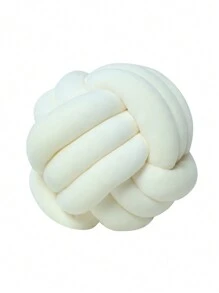 1 chiếc gối trang trí hình quả bóng thắt nút bằng vải Spandex mini, quà tặng ngày lễ tình nhân - Màu trắng sữa - Xem 8