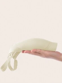 Women's White Plumge Seamless Wireless Bra Gathers Up Side Breast Anti Sagging Lifting Ultra Thin Bra