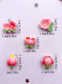 20 bức tượng nhỏ bằng nhựa hỗn hợp Kawaii hình hoa đào mặt phẳng bằng đá dùng trang trí sổ lưu niệm đám cưới DIY làm móng nghệ thuật Phụ kiện trang trí thủ công Ngày lễ tình nhân Ngày lễ tình nhân Mùa hè, Trường học - Trộn ngẫu nhiên - Xem 2