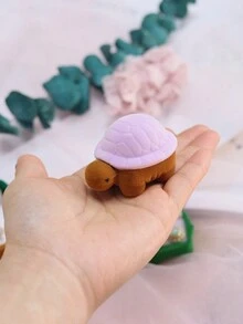 1pc Cartoon Cute Turtle Shaped Ring Box/Jewelry Box For Earrings With Flocked Lining, Gift Box - Little Turtle - View 7