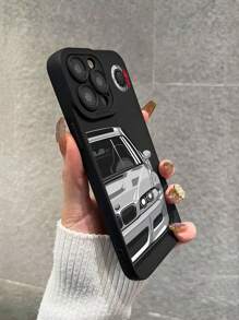 1入組時尚相機圖案手機殼,具有加厚防摔保護,適用於蘋果和三星系列 - 彩色 - 查看 4