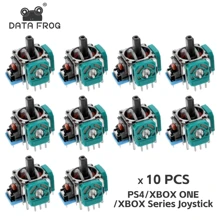 DATA FROG Pièces de rechange de manette analogique 3D DATA FROG pour les contrôleurs PS 5//Switch Pro/ One, accessoires de réparation de manchon thumb