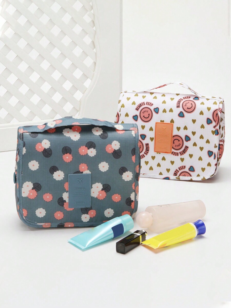 1PC Navy Blue Star Wash Bag, Large Capacity Hanging Handbag, Can Be