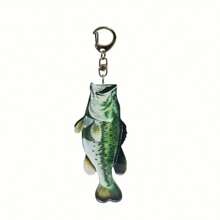12pcs Acrylic Fish Shaped Keychain For Fishing Lovers, Multifunctional Keyring Decoration Gift For Men And Women Car Accessories Bag Charm School Letter Cute Goth Y2k