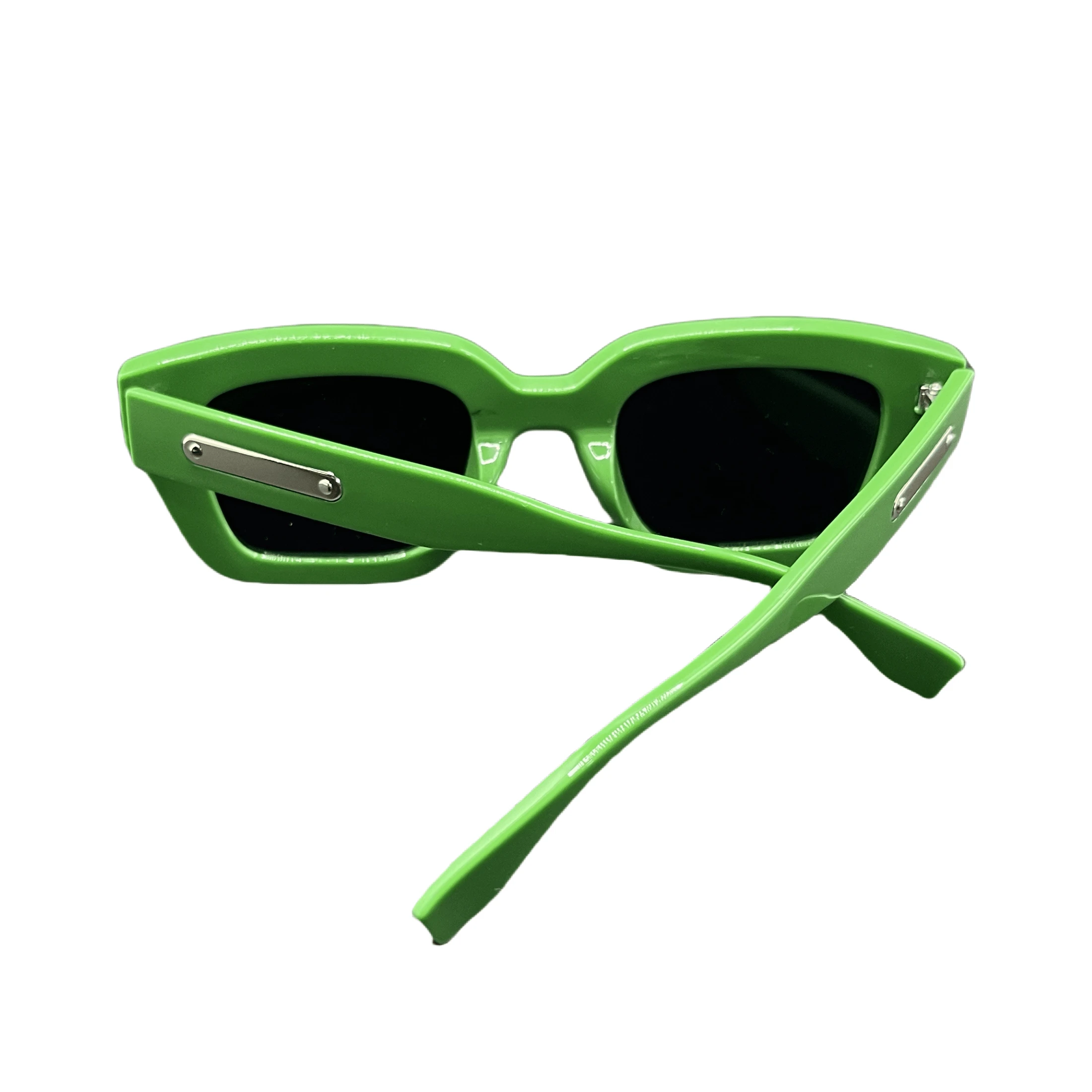 Lunettes De Soleil Unisexe Rectangulaires - Cadre Métal Coloré - Verres Polycarbonate UV400 - Taille Unique
