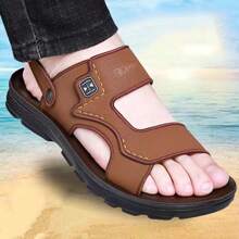 Summer Men's Casual Sandals, Outdoor Fashion All-match Style - Brown - View 3