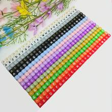52pcs 12mm Multifunctional Silicone Alphabet Beads Set For DIY Jewelry Making, Keychain And Bracelet DIY - Silicone Letter Beads - View 7