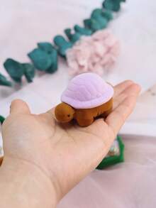 1pc Cartoon Cute Turtle Shaped Ring Box/Jewelry Box For Earrings With Flocked Lining, Gift Box - Little Turtle - View 9