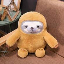 Cute Sloth Plush Doll Soft Stuffed Animal Plushie, Room Decor And Birthday Gift - Brown - View 10