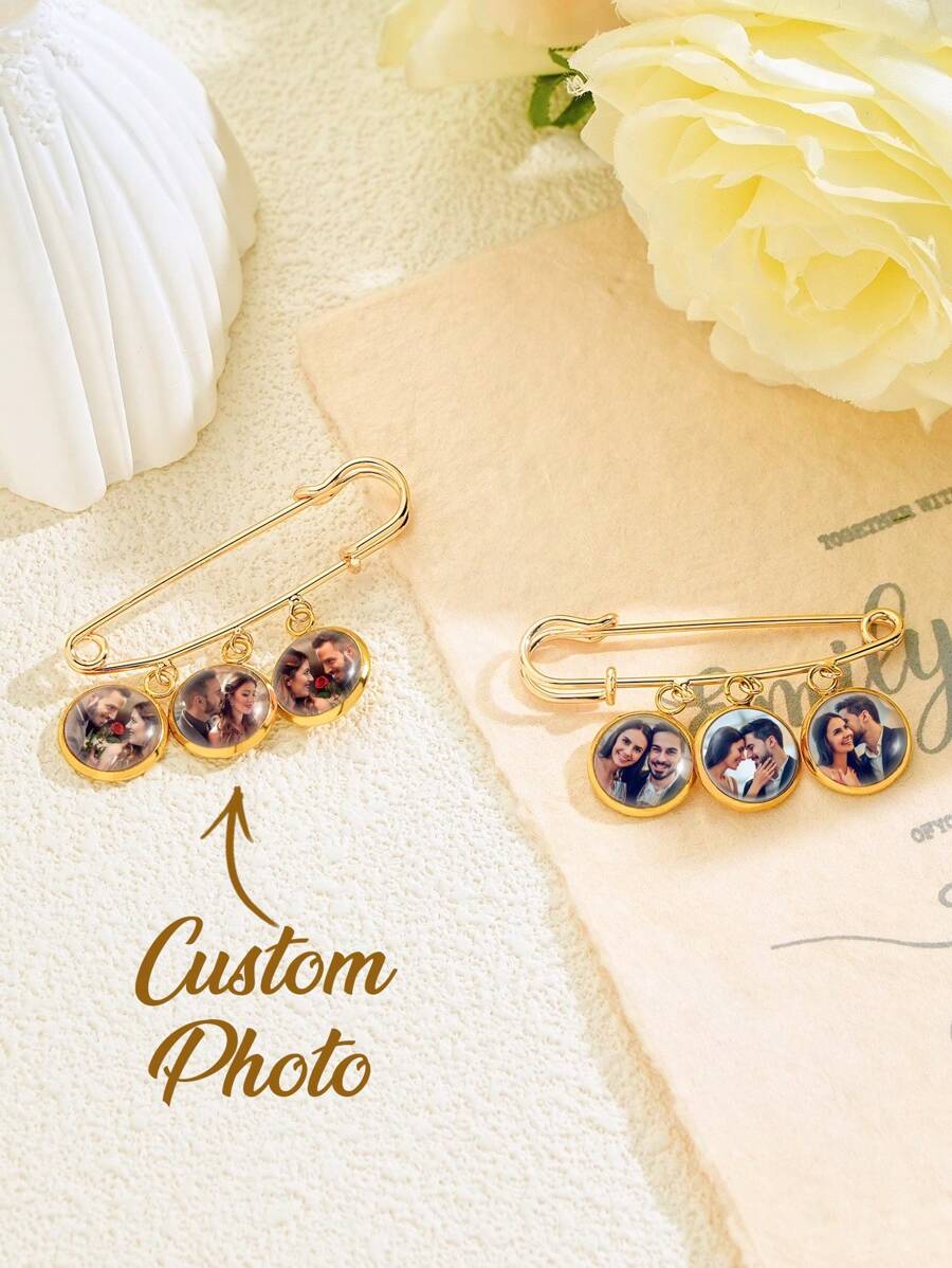 1 chiếc Ghim cài áo cưới tùy chỉnh, Ghim cài ve áo có ảnh tùy chỉnh, Bùa bó hoa cô dâu được cá nhân hóa Ghim cài ảnh tốt nghiệp kỷ niệm tùy chỉnh, Ghim tưởng niệm áo choàng tốt nghiệp, Bùa kỷ niệm đám cưới, Ghim tưởng niệm cho chú rể, Ghim cài ve áo tang lễ Charm Ảnh cô dâu cá nhân Quà tặng kỷ niệm đám cưới cho cô dâu và chú rể Huy hiệu ảnh tùy chỉnh/Pin cưới/Quà tặng người thân yêu dành cho cô ấy/Anh ấy Quà tặng cho chị gái/anh trai Quà tặng cho vợ/chồng Quà tặng cho bạn gái/bạn trai quà cưới/Quà tặng tốt nghiệp - Nhiều màu - Xem 1