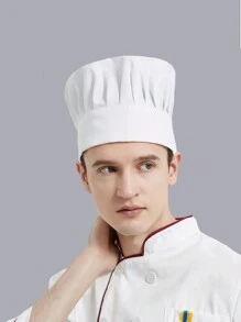 1 pieza Gorro de chef de cocina para hotel/restaurante - Gorra plisada a prueba de polvo - Personalizable para trabajo transfronterizo - Multicolor - Ver 20