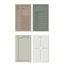 1pc Retro Daily Plan Sticky Notes Notebook With 50pcs Random Patterned Sheets - Multicolor - View 4