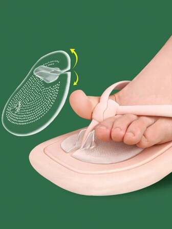 2pcs Summer New Style Slip-Resistant Toe Comfortable Silicone Front Insole For Sandals, Slippers And High Heel Shoes For Women High Heels Women Pumps Women Men Slippers