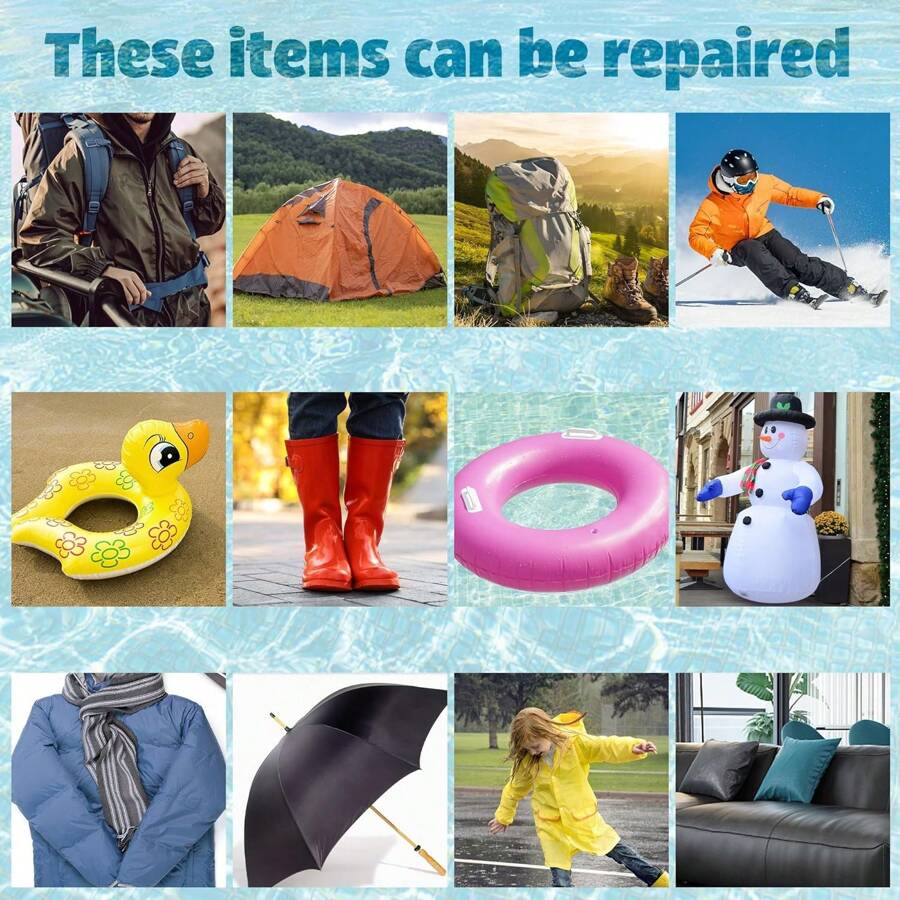 TPU Pool Patch Repair Kit Fabric Clear Repair Tape Waterproof Patch And