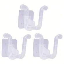 3pcs Wall Mounted Slipper Rack, Multifunctional Shoe Rack, Wall Hanging No Drilling, Self-Adhesive Foldable Shoe Rack For Door, Cupboard, Bathroom, Kitchen - Multicolor - View 7