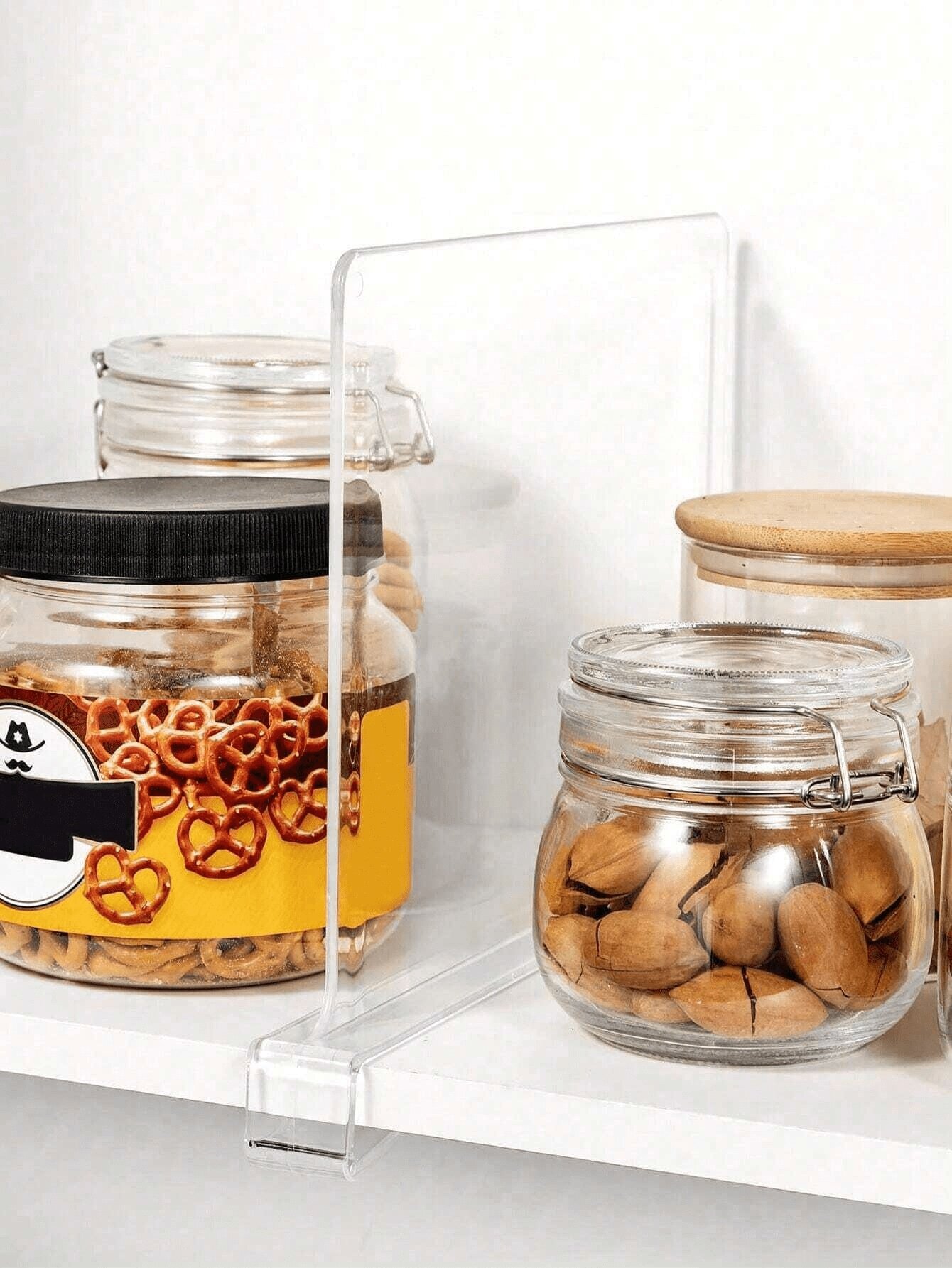 1pc Organize Your Closet With Clear Acrylic Shelf Dividers Perfect