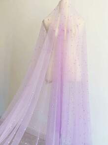 1 块紫色仿珍珠纱桌布，适用于甜点桌装饰、派对、聚会、餐桌背景装饰、圣诞节 - 紫色 - 查看 2