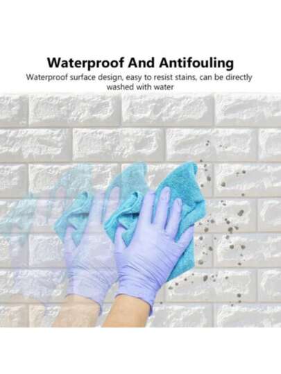 10M/5M/3M/2M/1M 3D Wand Sticker Imitation Brick Bedroom Home Waterproof Self Adhesive DIY Wallpaper Living Room TV Backdrop,Renovation Stickers Peel Panels,Wall Paper, Wallpapers, ation Items Refresh Your Home,Rama view 5