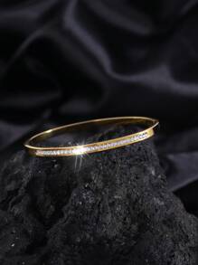 1 Chiếc Vòng Tay Khoan Đơn Giản Phong Cách Và Tinh Tế (Quà Tặng Nam/Nữ) Thích Hợp Cho Bạn Trai Quà Tặng Ngày Lễ - vòng tay kim cương một hàng - Xem 5