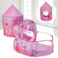 可攜式幼教帳篷 - Pegasus Girl設計，適用於室內遊戲 - 彩色 - 查看 1