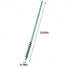 1入組帶延長手柄的洗衣機清潔刷，有效去除洗衣機內壁和難以到達區域的殘留污垢 - 綠色 - 查看 8