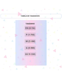 Kit Body Bebê 3 Peças Manga Longa Manga Curta E Calça Roupas de Bebê