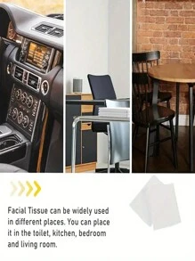 Jednowarstwowa biała chusteczka higieniczna, 55 arkuszy/opakowanie, 10 opakowań, miękka chusteczka higieniczna do użytku w hotelach, restauracjach, barach szybkiej obsługi i w domu, na zewnątrz, na kemping