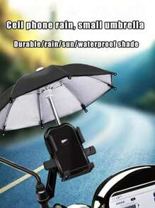 1 件手机遮阳伞，手机遮阳伞，迷你手机伞，带通用可调节小猪吸盘支架，手机遮阳罩，Kindle、iPad、导航仪遮光防反射，旅行必需品