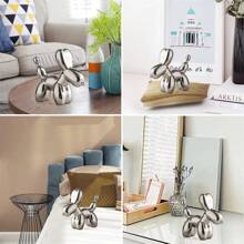 Balloon Dog Statue, Home Decor Modern Art Statues, Home Accessories, Modern Home Decoration Animal Art Ornaments, For Coffee Table Kitchen Decorations Color Schemes Room Aesthetic Metal Texture Gold Sculpture Dog