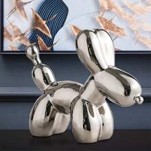 Balloon Dog Statue, Home Decor Modern Art Statues, Home Accessories, Modern Home Decoration Animal Art Ornaments, For Coffee Table Kitchen Decorations Color Schemes Room Aesthetic Metal Texture Gold Sculpture Dog