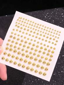 1pc 180 Silver-Plated Rhinestone Lip/Microblading/Face Sticker Stud, Fashionable Minimalist High-End Women's Party Jewelry