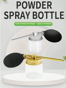 1 件可再填充粉末喷雾瓶，头发纤维雾化器，滑石粉/滑石粉分配器，便捷粉末雾化器 - 彩色 - 查看 1
