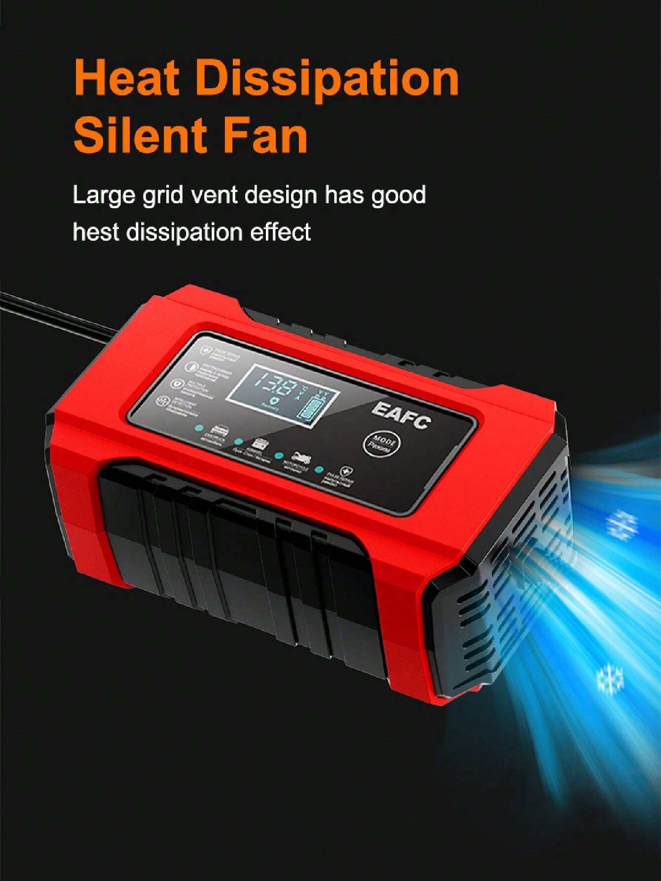Car Battery Charger, 12V 6A Smart Battery Trickle Charger Auto 12V