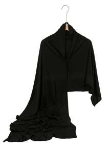1 Peça Lenço Turbante Feminino de Cor Sólida em Modal, Lenço Tipo Seda, Acessório Versátil de Cabeça Estilo Oriente Médio