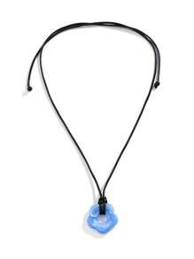 花朵掛飾項鍊 - 棕色 - 查看 11