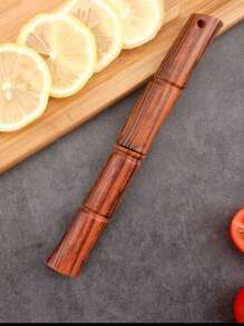 1 Stück ultra-tragbares, handgeschmiedetes scharfes Restaurantmesser mit Bambusgelenk-Griff, kompakter Obstschäler - perfekt für Picknicks und den täglichen Gebrauch