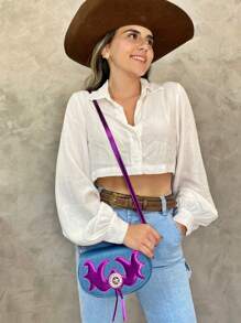 Women Crossbody - 紫色 - 查看 2