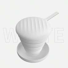 1入組矽膠可摺疊化妝刷清洗工具手環，附帶美容蛋清潔器和收納盒