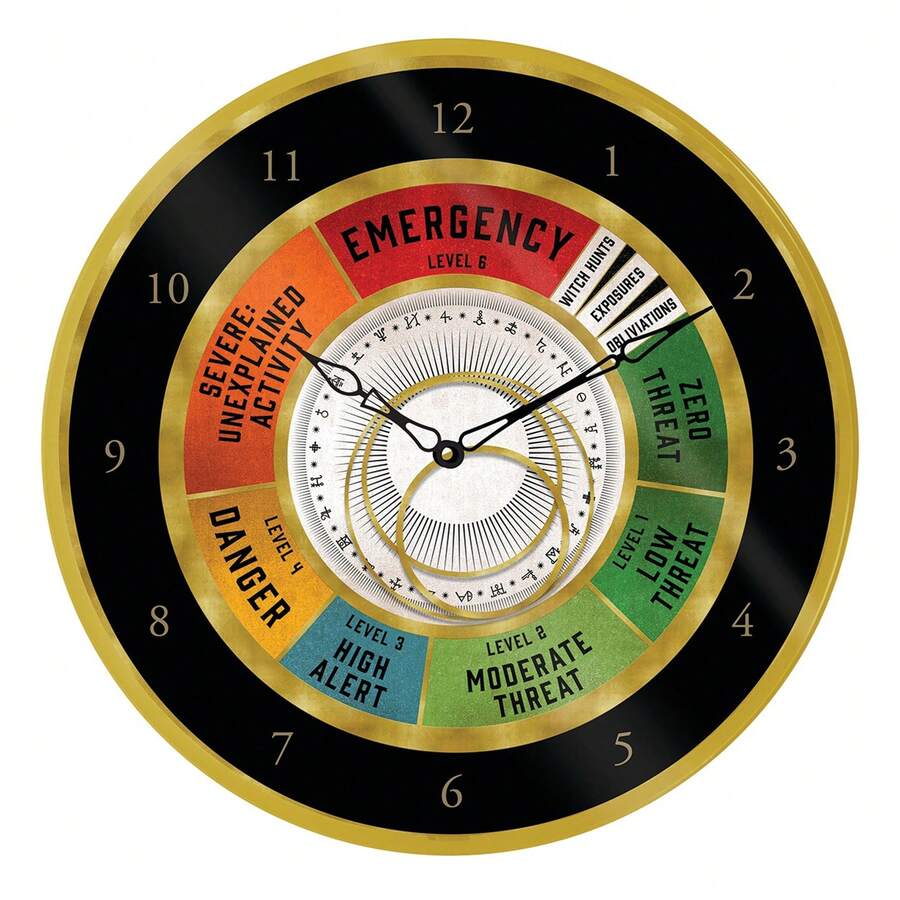 Harry Potter 魔法世界挂钟（黑色） - 黑色 - 查看 1