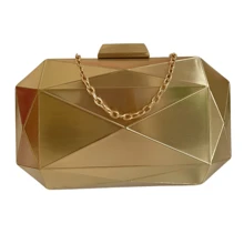 Women Clutches - 金色 - 查看 5