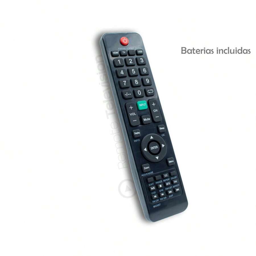 Control Remoto Pantallas Mover Mexico Universal Directo - Negro - Ver 1