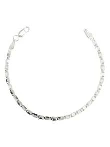 Esclava Pulsera Marinera Gruesa Hombre Dama Plata 925 3 Mm - Plateado - Ver 1