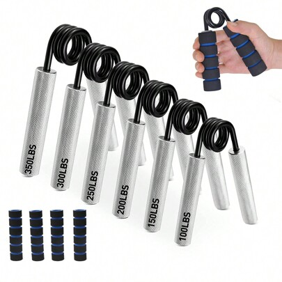 50-350lbs Metal Heavy Grip Hand Gripper, Hand & Wrist Strength Training Exercise Tool For Men, Spring Steel Finger Strengthener, Fitness Equipment For