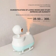 1 pieza Lámpara humidificador ambiental creativa con luz nocturna y humidificador alimentado por USB, ideal para uso en hogar, dormitorio y escritorio - humidificador con lámpara de puesta de sol - Ver 8